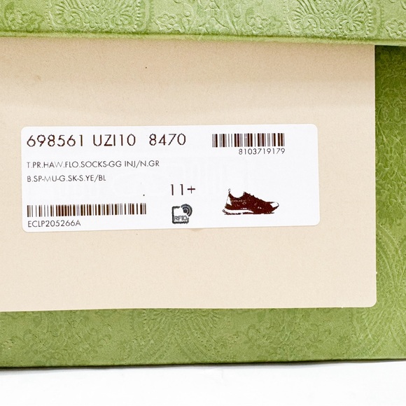 Gucci Marble and Floral Run Sneakers 'Blue Yellow White' 698561-UZI10-8470 🔥😳 - Picture 16 of 16